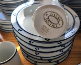  Set of 7 Dansk Bistro Fredriksborg Blue Bowls