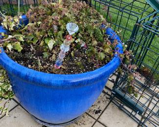 Blue Ceramic Planter