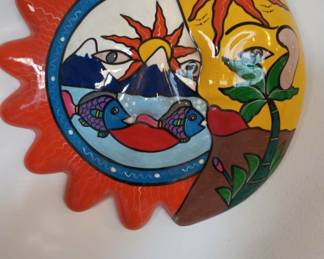 Decorative Ceramic Talavera Sun