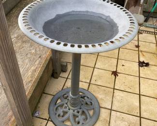 Metal Bird Bath