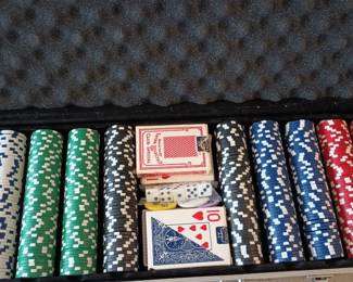 Poker Chip Set in Case
