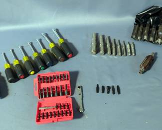Klein Tools Nut Drivers, Qty 7, General Hollow Steel Punch Set, Bit Driver Set, And More