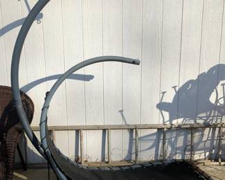 Swinging Hammock Chair With Free Standing Base, 84" Tall, Hammock 49" x 60"