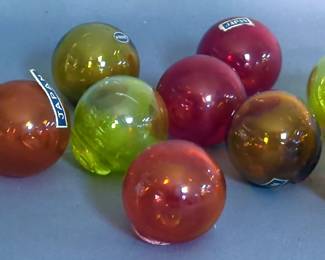 Japanese Glass Floats, 1.5" Dia, Qty 10