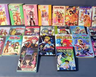 Love Hina And Tenchi Muyo Manga And Anime DVD Assortment