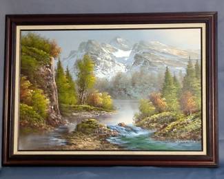 W. Goldberg Oil On Canvas Painting, 30" x 42"