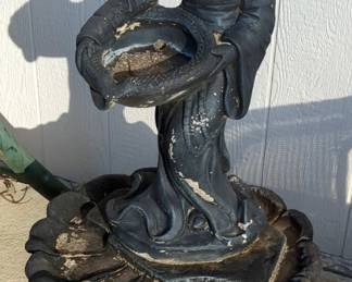 Concrete Three Piece Oriental Fountain, 40" Tall