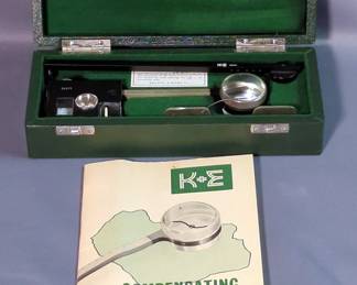 K + E Keuffel & Esser Compensating Polar Planimeter 62 0000 VTG Drafting Tool With Instruction Manual, In Original Box