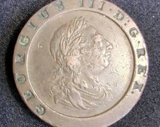 1797 King George III Britannia Penny