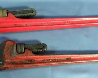 Rigid 24" And 18" Pipe Wrenches