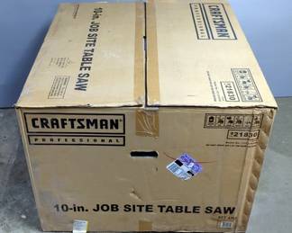Craftsman 10" Jobsite Table Saw, Model 137.218300, In Original Box