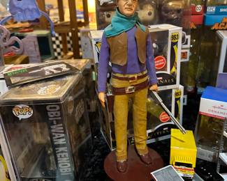 Hand carved John Wayne statue