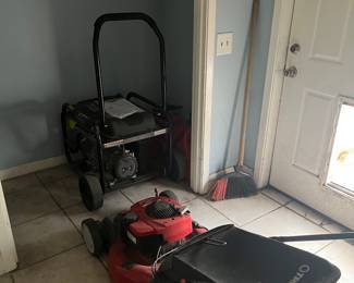 Generator works fine
lawn mower needs minor work