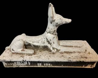 SMALL EGYPTIAN ANUBIS GUARDIAN SCULPTURE