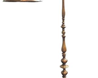 FRENCH BRASS, COPPER FLOOR LAMP