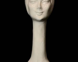 MID CENTURY MODERN ITALIAN WOMAN'S BUST SCULPTURE