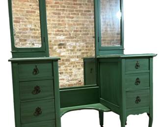 PAINTED COTTAGE ART DECO VANITY