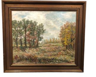 19TH C. SIGNED IMPRESSIONIST OIL ON CANVAS