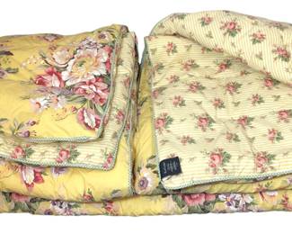 VINTAGE RALPH LAUREN YELLOW FLORAL COMFORTER