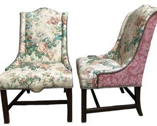 PAIR BEAUTIFUL GEORGIAN STYLE SIDE CHAIRS