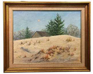 ACRYLIC ON CANVAS "SUNDAY AFTERNOON" SIGNED FORSBERG