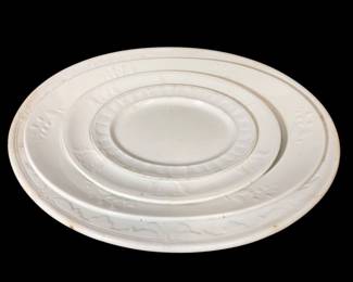 COLLECTION WHITE IRONSTONE SERVING DISHES, HANLEY, J.EDWARDS