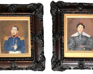 TWO VICTORIAN STYLE PORTRAITS