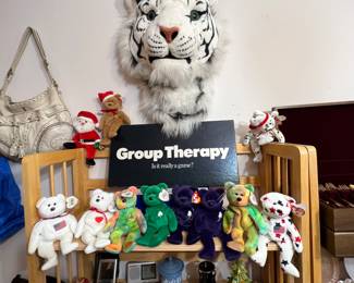 Beanie babies All-Stars collection here… We’ve got Garcia and 2 princesses and shamrock there plus several of the Christmas specials as well as some of the more patriotic options… Real cool collection!