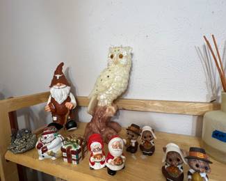 Cool salt and peppers, a great mid century owl candle… don’t burn him!!