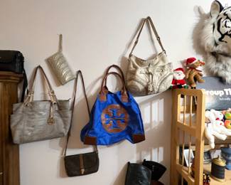 Tory Burch, Michael Kors, Cole Haan, vintage beaded… Nice collection of purses & bags