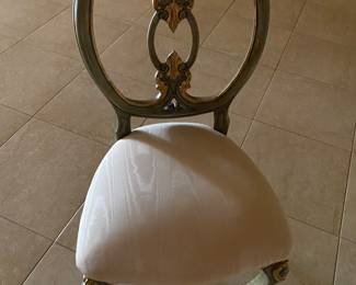 Chair being used with desk