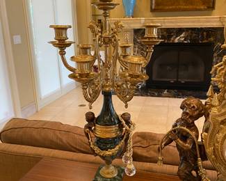 2nd candelabra with clock