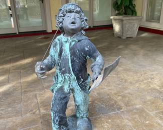 Bronze statue marked Thunder