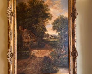 Very large, approximately 6 ft. beautifully framed artwork