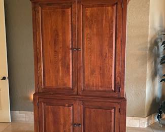 Armoire in bedroom