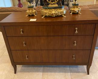 3 drawer chest with decor