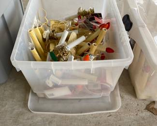 Garage - another box of electric candles