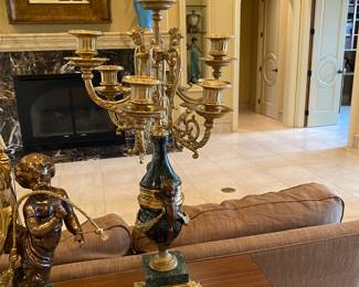 Close up of candelabra