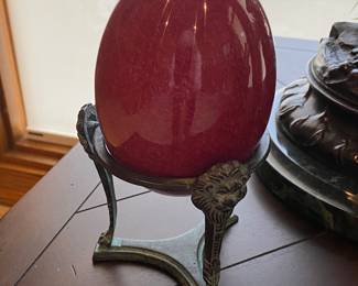 Red Egg in stand