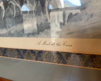 Framed & Matted picture - “A Meet at the Cross”