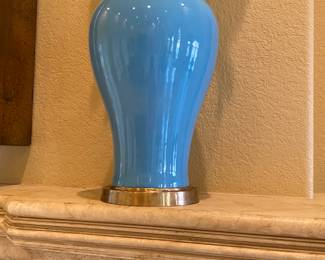 Two (2) of these large blue jars