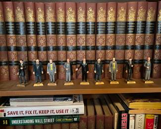 Encyclopedia set, and president figures