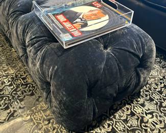 Custom Upholstered Tufted Ottoman
