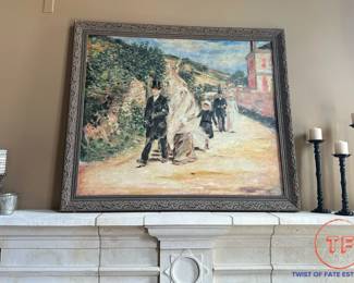"The Wedding March" by Theodore Robinson Oil on Canvas Reproduction