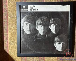 The BEATLES "With the Beatles" Framed Record with Dust Cover (MONO Parlophone)