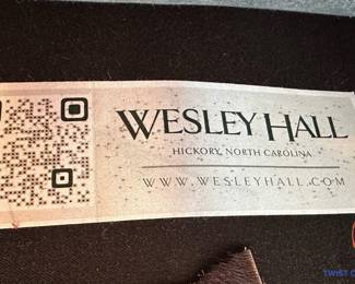 WESLEY HALL Armchair with Cowhide Accents