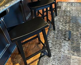 Wood Saddle Bar Stools