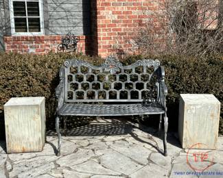 Outdoor Cast Aluminum Garden Bench