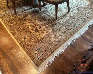 Large Hand Knotted Area Rug (9' x 12')