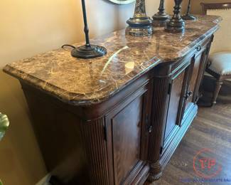 Ernest Hemingway Collection by THOMASVILLE Marble Topped Sideboard / Buffet